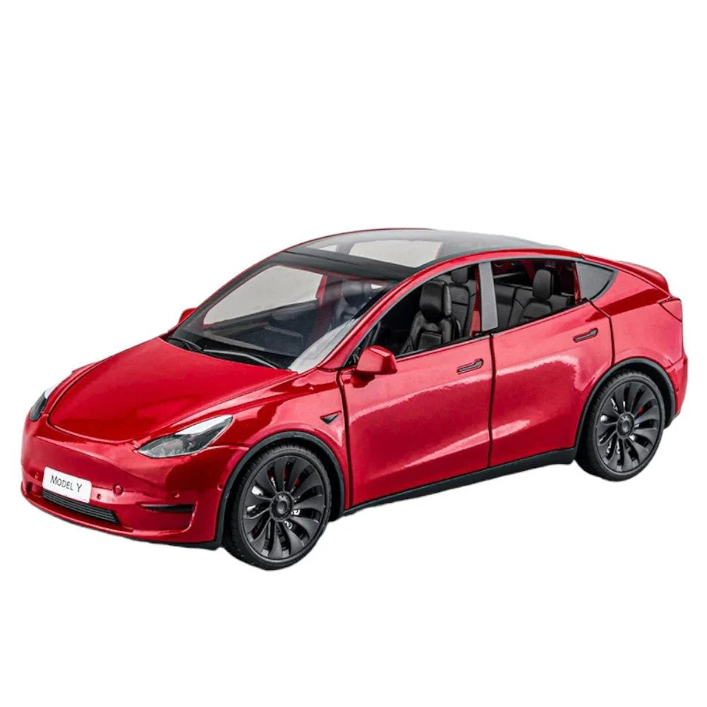 Cast Metal Tesla Car 1:24 Scale – Lights & Sounds, Model Toy