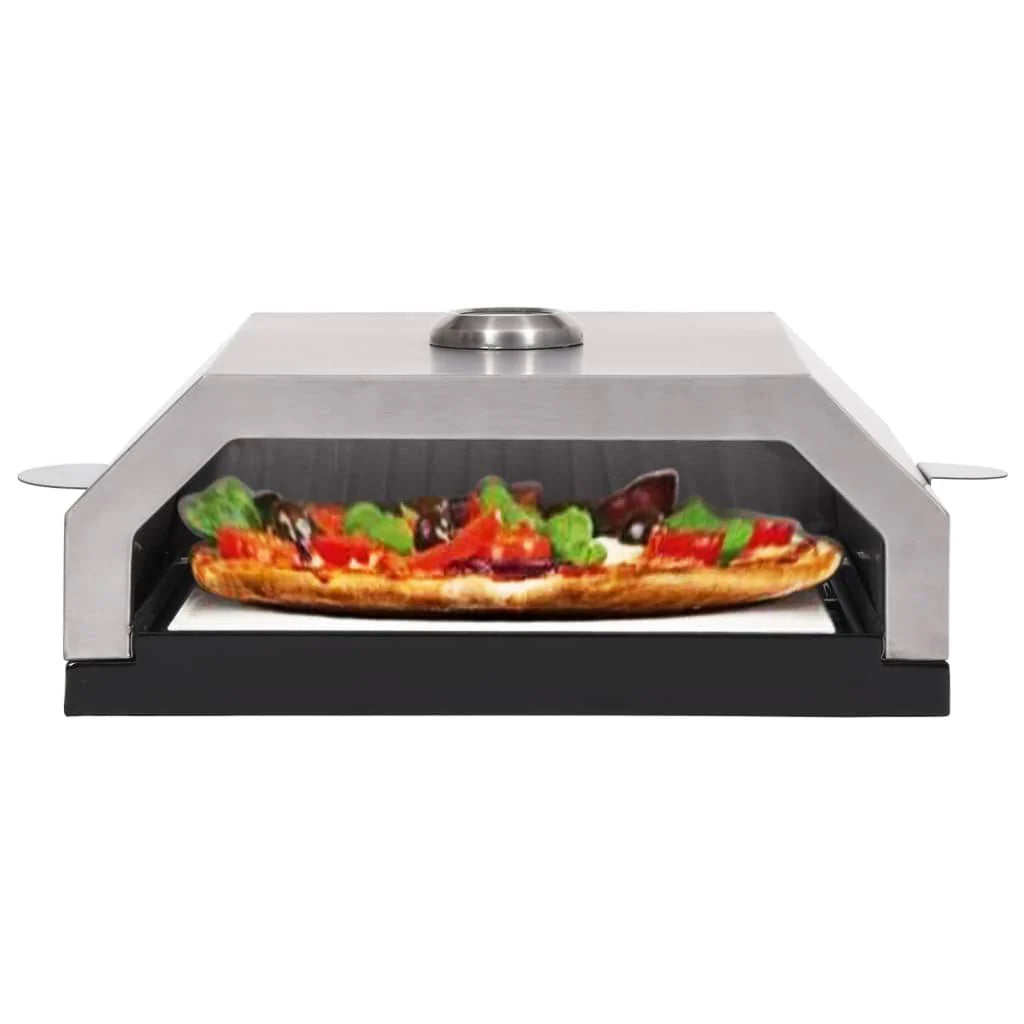 Piec do pizzy z kamieniem ceramicznym do grilla węglowego gazowego v1474