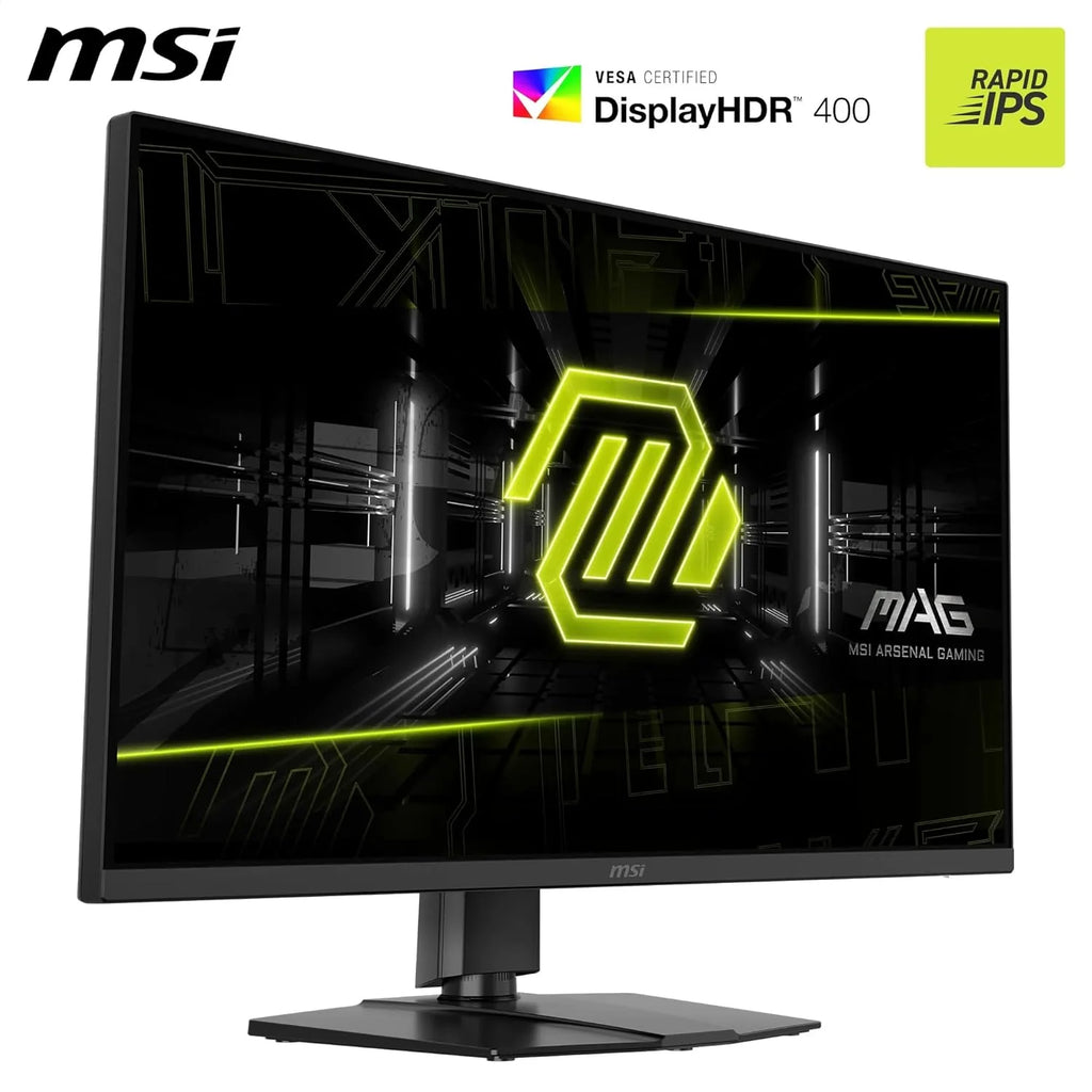 MSI MAG 322URDF E16 Monitor do gier 32 4K UHD 3840 x 2160 Rapid IPS 0,5 ms DisplayHDR 400 Ochrona oczu AI Vision Dual Mode HDMI 2.1 DP 1.4a Regulowany kąt nachylenia/wysokość - czarny