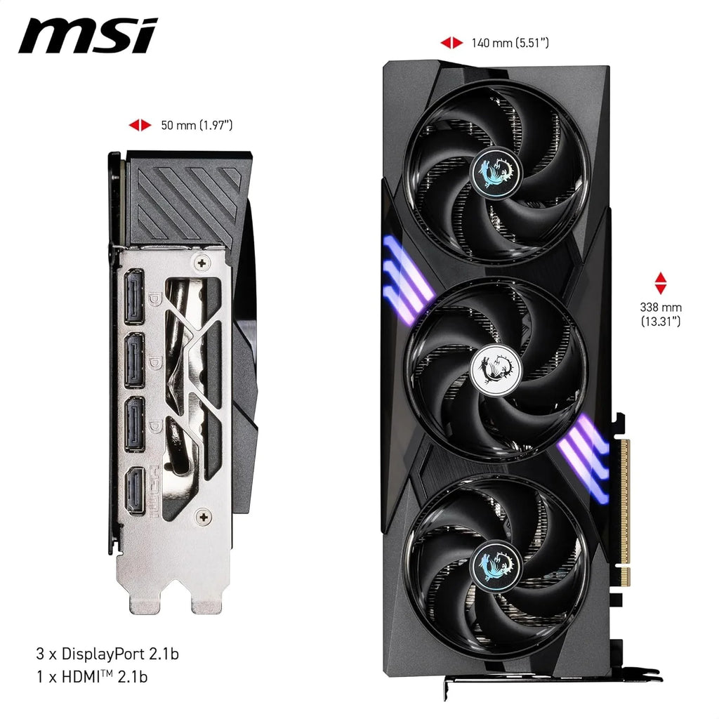 MSI Karta graficzna NVIDIA GeForce RTX 5070 12G Gaming Trio OC 192 Bit GDDR7, częstotliwość Boost do 2625 MHz, PCIe Gen 5, DLSS 4, DP 2.1 x 3, HDMI 2.1 x 1