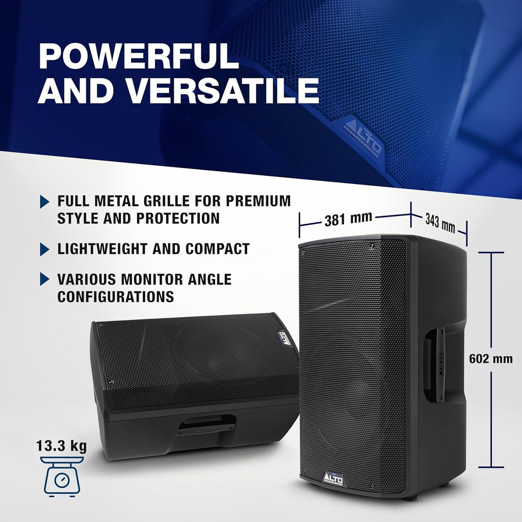ALTO TS410 Aktywny Głośnik PA 2000W 10 z 3-Kanałowym Mikserem, Bluetooth, Bezprzewodowym Podłączaniem Głośników, DSP i Aplikacją