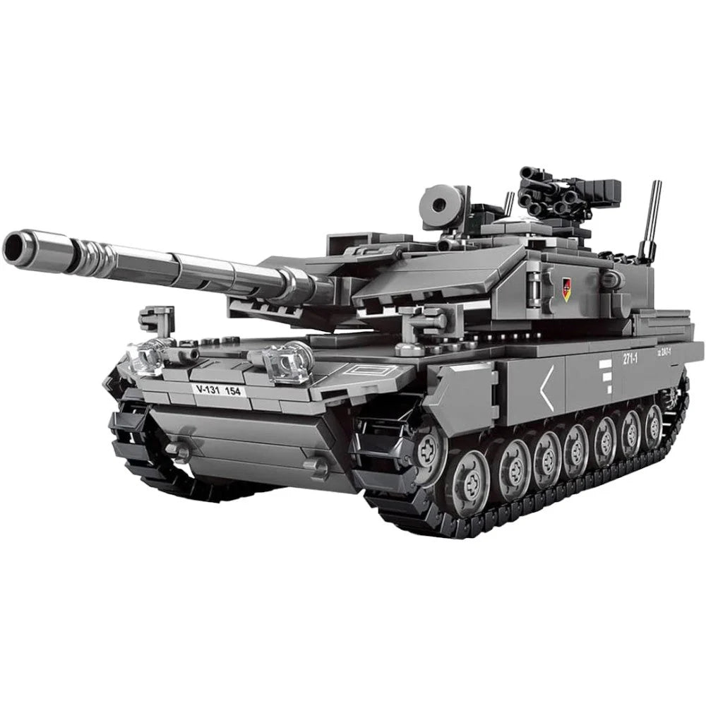 WW2 Military Tank Model - 898 Pieces, Collector’s Set