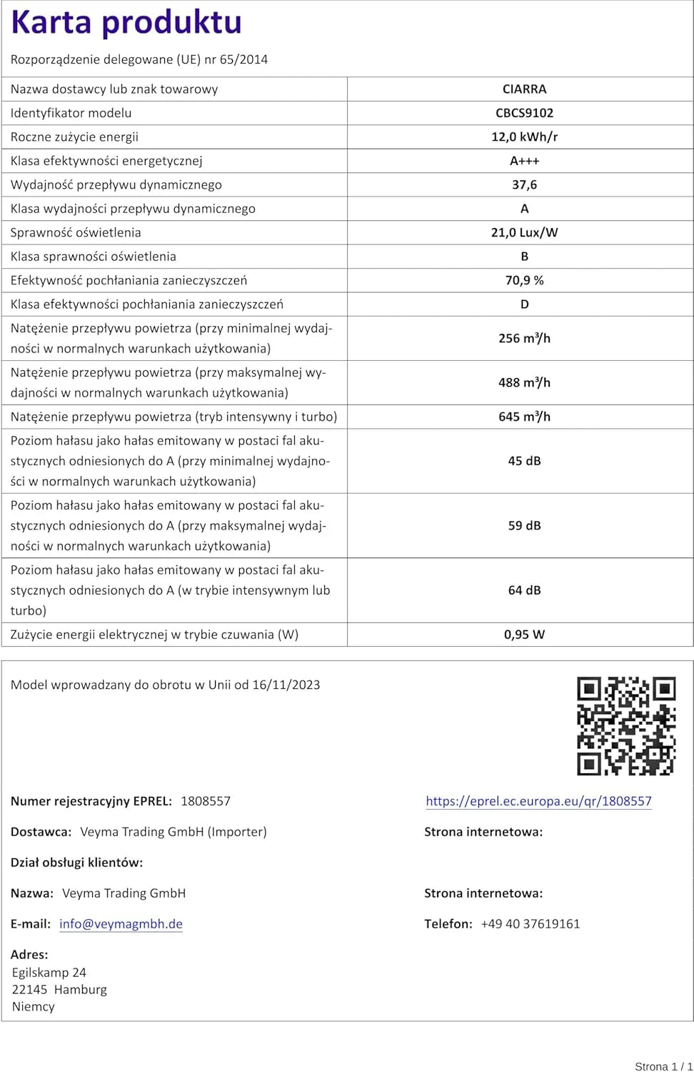 CIARRA CBCS9102 okap kuchenny 90 cm 650 m³/h - wydajność klasy A++ - 4 prędkości - funkcja Boost - cichy okap kuchenny - sterowanie dotykowe - ściemnialna dioda LED - okap ścienny ze stali nierdzewnej