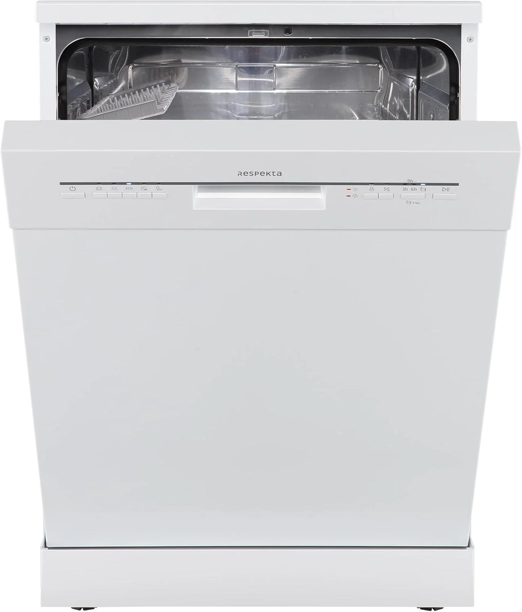 Respekta Bena zmywarka do zabudowy, 60 cm / 5 programów/opóźniony start/automatyczne otwieranie drzwi / 2 ramiona spryskujące / 49 dB/klasa energetyczna D/biała/model GSPS60W-12
