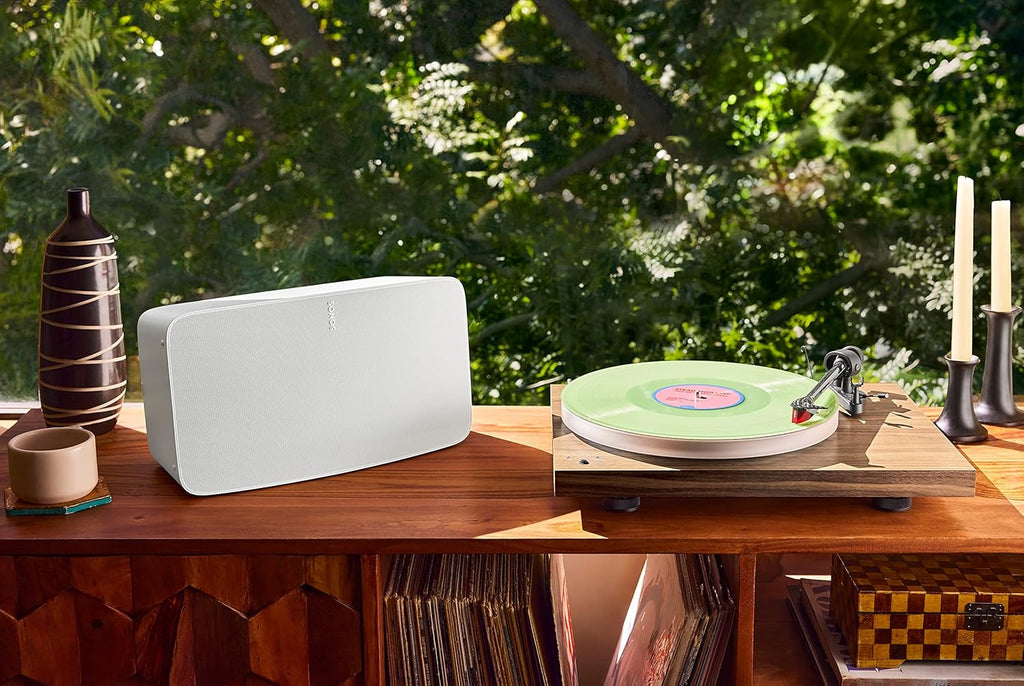 Sonos Five | Głośnik Hi-Fi z Wi-Fi, wejściem liniowym 3,5 mm, obsługą strumieniowego przesyłania dźwięku o wysokiej rozdzielczości - Biały