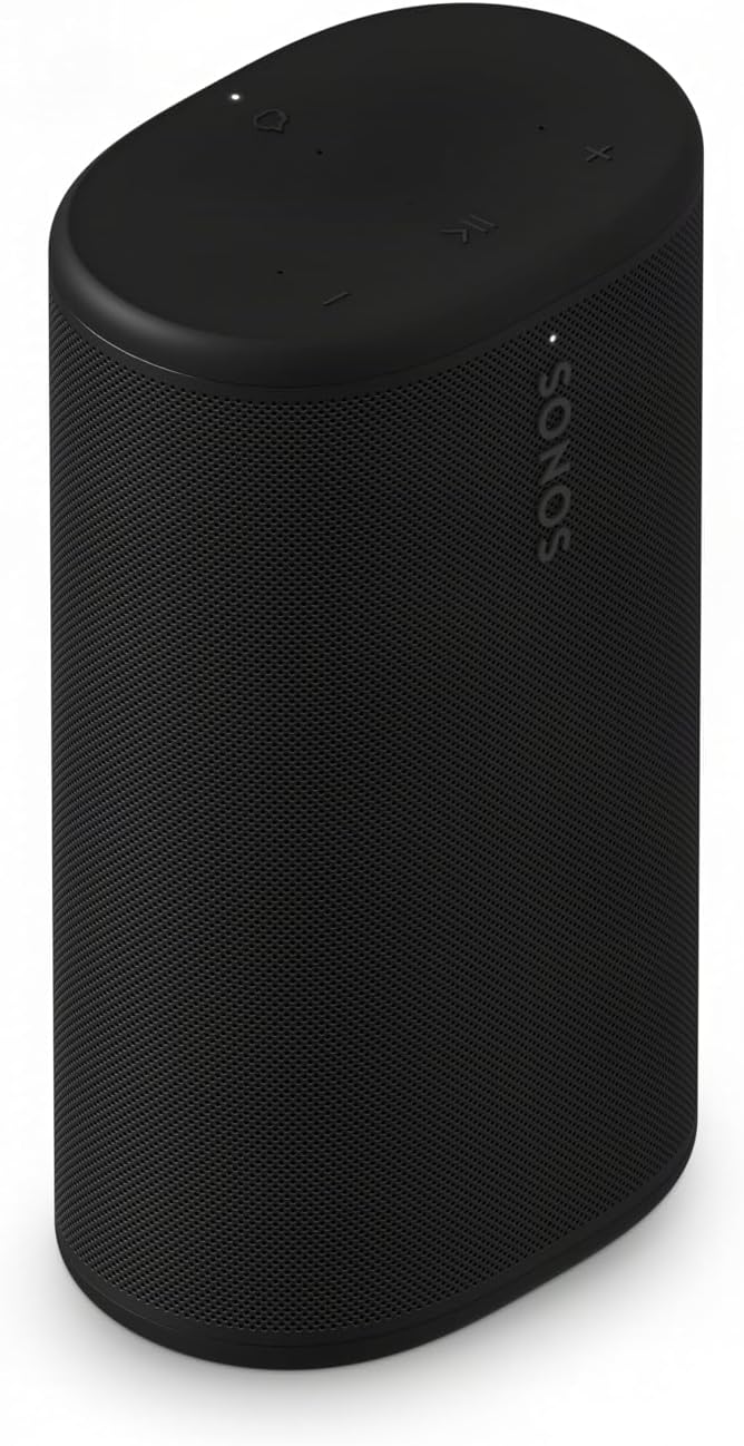 Sonos Play | Mocny, Przenośny i Gotowy na Wszystko, Zapewnia Dźwięk Stereo i Baterię, Która Wystarcza na Cały Dzień, Niezależnie od Tego, Gdzie Jesteś. (Biały)