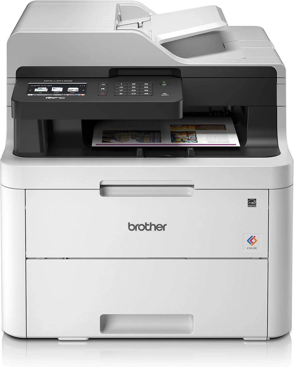 Brother MFC-L3710CW - Wielofunkcyjna drukarka laserowa 4 w 1 - kolorowa - cicha 45db - Pamięć 512MB - Airprint - WiFi