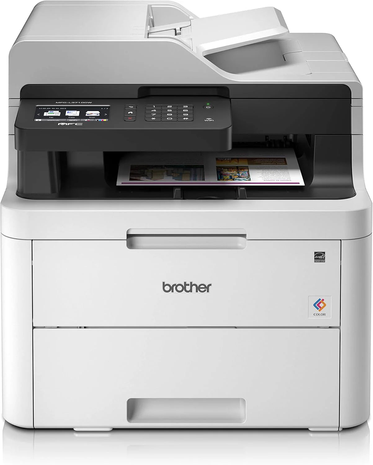 Brother MFC-L3710CW - Wielofunkcyjna drukarka laserowa 4 w 1 - kolorowa - cicha 45db - Pamięć 512MB - Airprint - WiFi