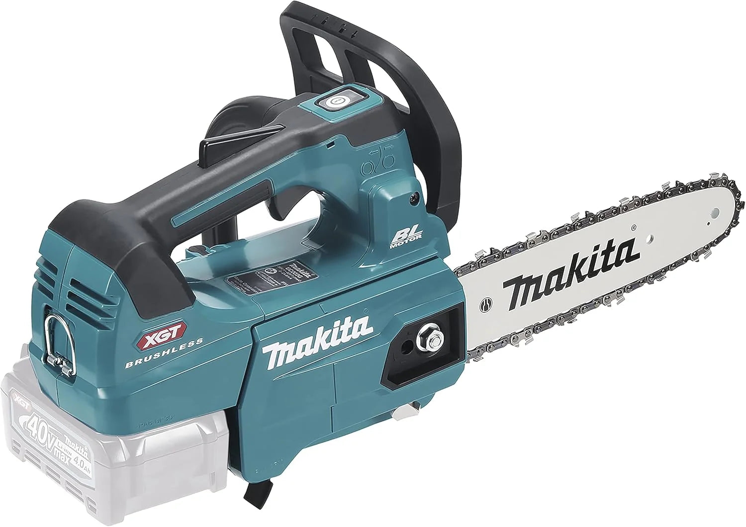 Makita UC002GZ akumulatorowa pilarka łańcuchowa, maks. 40 V (bez akumulatora, bez ładowarki), niebieska