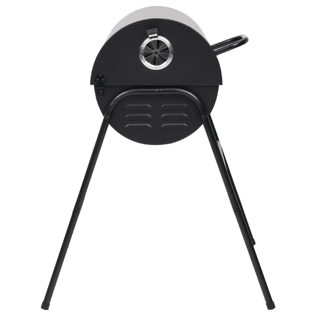 Grill 2026 z 2 czarnymi rusztami – przenośny grill stalowy o wymiarach 80x95x90 cm