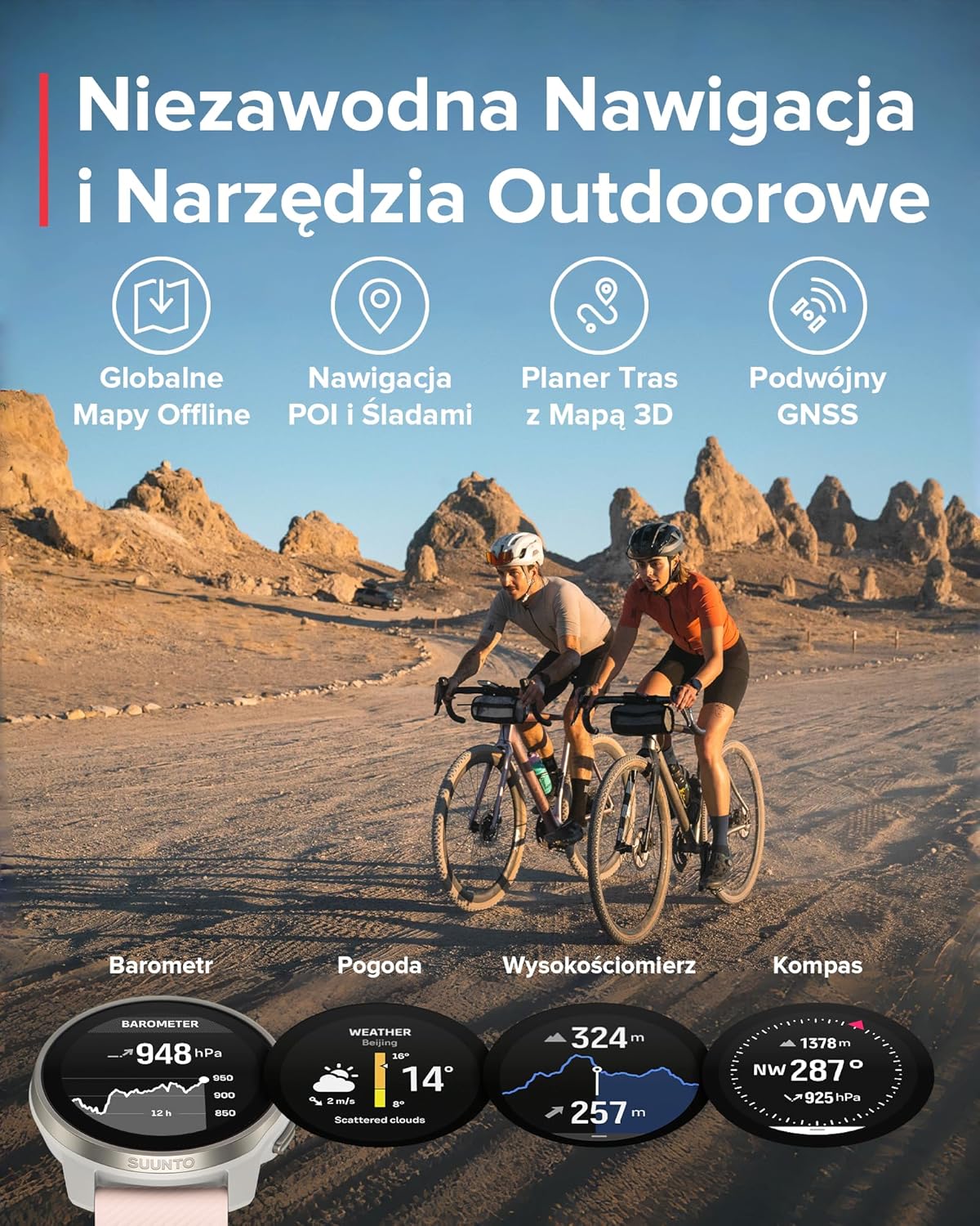 SUUNTO Race S Zegarek Biegowy z Ekranem Dotykowym Amoled, Dwuzakresowy Gps Zegarek Sportowy, Śledzenie Hrv i Snu, Plan Treningowy Oparty na Si, Bezpłatne Mapy Offline, Wodoodporność do 50M