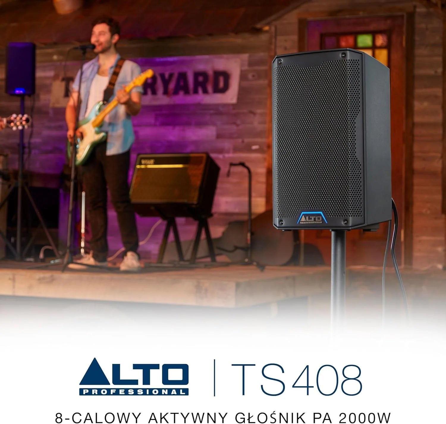 ALTO TS410 Aktywny Głośnik PA 2000W 10 z 3-Kanałowym Mikserem, Bluetooth, Bezprzewodowym Podłączaniem Głośników, DSP i Aplikacją