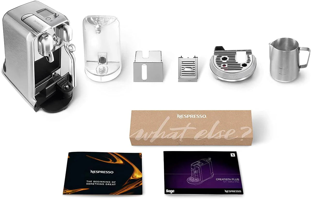 Sage Appliances NESPRESSO SNE800 the Creatista Plus firmy Sage, szczotkowana stal nierdzewna