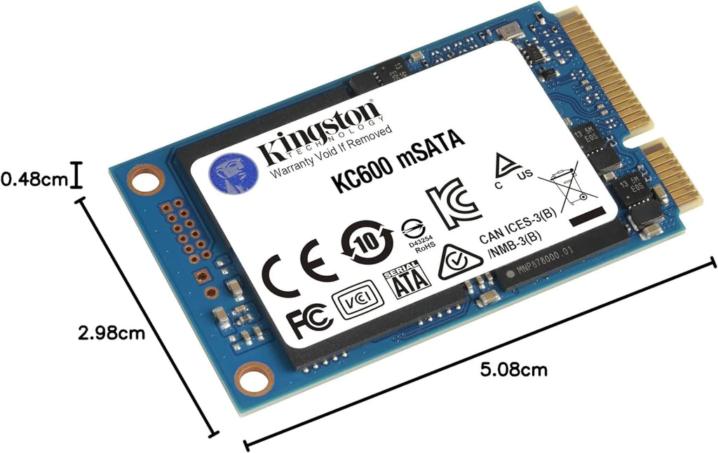 Kingston KC600 SSD SKC600/2048G Wewnętrzny dysk SSD 6.3 cm SATA Rev 3.0, 3D TLC, XTS-AES 256-bitowe szyfrowanie