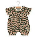 Soft Baby Romper - Natural Bamboo Fabric | Canyon Sunset Flowers
