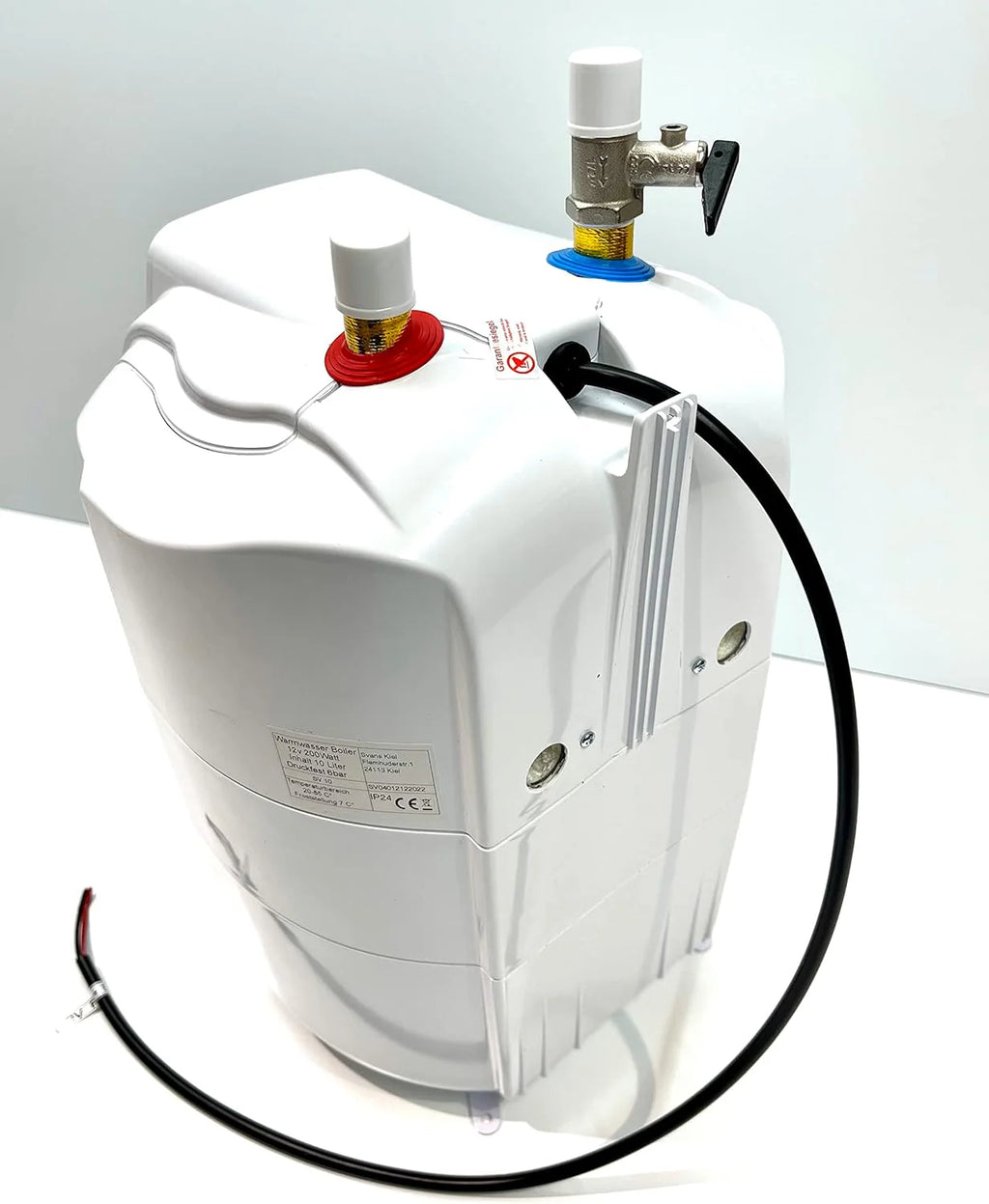 Podgrzewacz wody 12 V, 10 l, zbiornik ciepłej wody, 12 V, do kamperów, przyczep kempingowych, odporny na ciśnienie