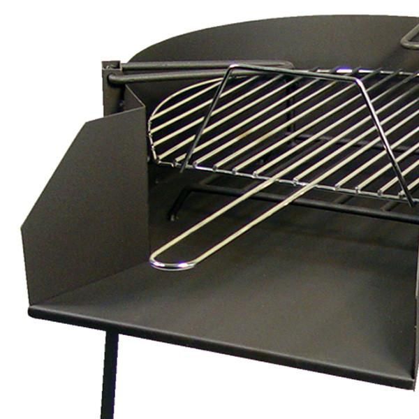 Okrągły grill ze stojakiem na paellę Ø60x75cm. 71582