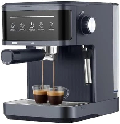 20 Bar Espresso Machine Ekran dotykowy, Zintegrowany Frother mleka do lade i Cappuccino, 1,8L Wyjmowany zbiornik na wodę, półautomat Auto ekspres do kawy z pompą wysokociśnieniową do użytku domowego