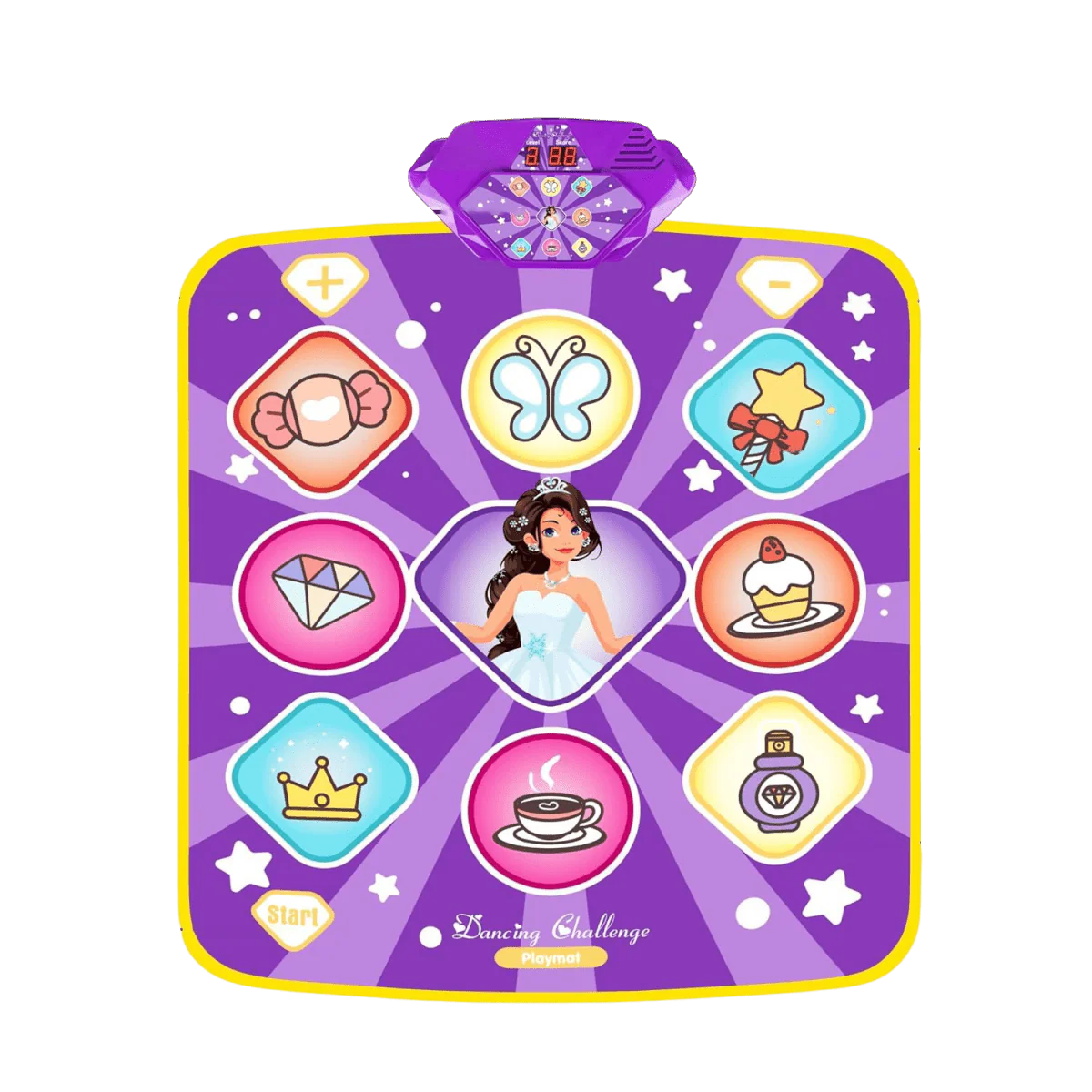 Light-Up Dance Mat for Kids Musical Step Game with 9 Patterns 5 Modes