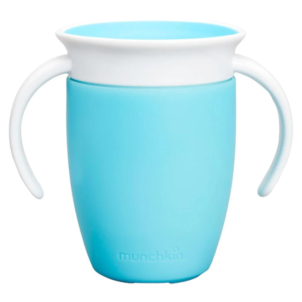 360° Baby Drinking Cup Spill-Proof, Double Handle, BPA-Free, 7oz