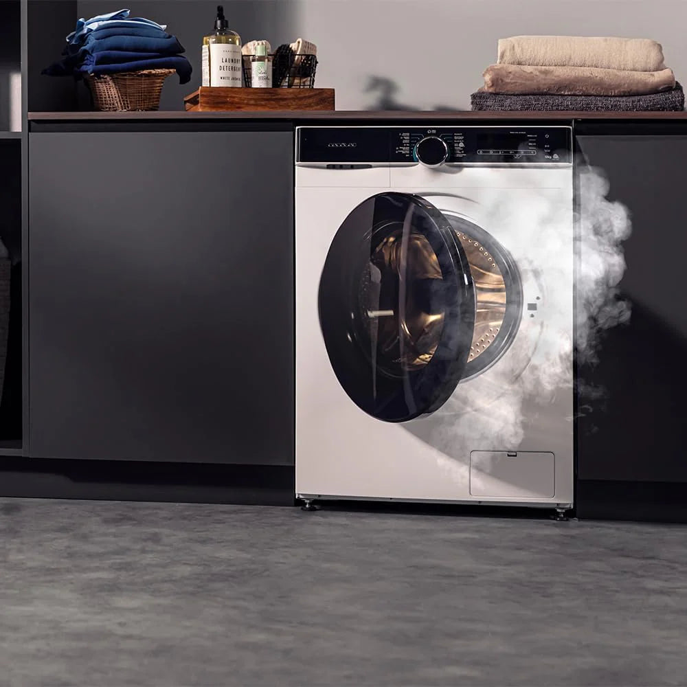 Cecotec Pralka 8 kg z ładowaniem przednim Bolero DressCode 8900 Inverter FullColor Steel A. stal 1400 obrotów, ekran 10,3, 11 programów, falownik, SteamMax, klasa A
