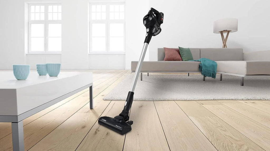 Bosch Akumulatorowy odkurzacz Unlimited seria 6 BKS6111P, bezprzewodowy odkurzacz ręczny, bezworkowy, lekki, higieniczny filtr, wysoka moc ssania, długi czas pracy, ssawka szczelinowa, wszystkie