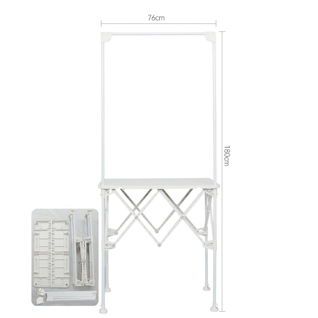 Mobile Portable Promotion Counter Tableï¼Supermarket Tasting Table Booth Kiosk Trade Show Display Banner Standï¼Reception Event Desk Podium Tableï¼ for Booth/Advertising/Exhibition