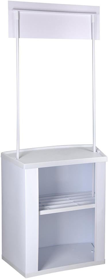 ZeHuoGe Exhibition Display Promo Counter Table Demo Foldable 31-7/8" x 18-1/2" x 80-1/2" Materials PP Traveling Presentations In-Store Displays US Delivery