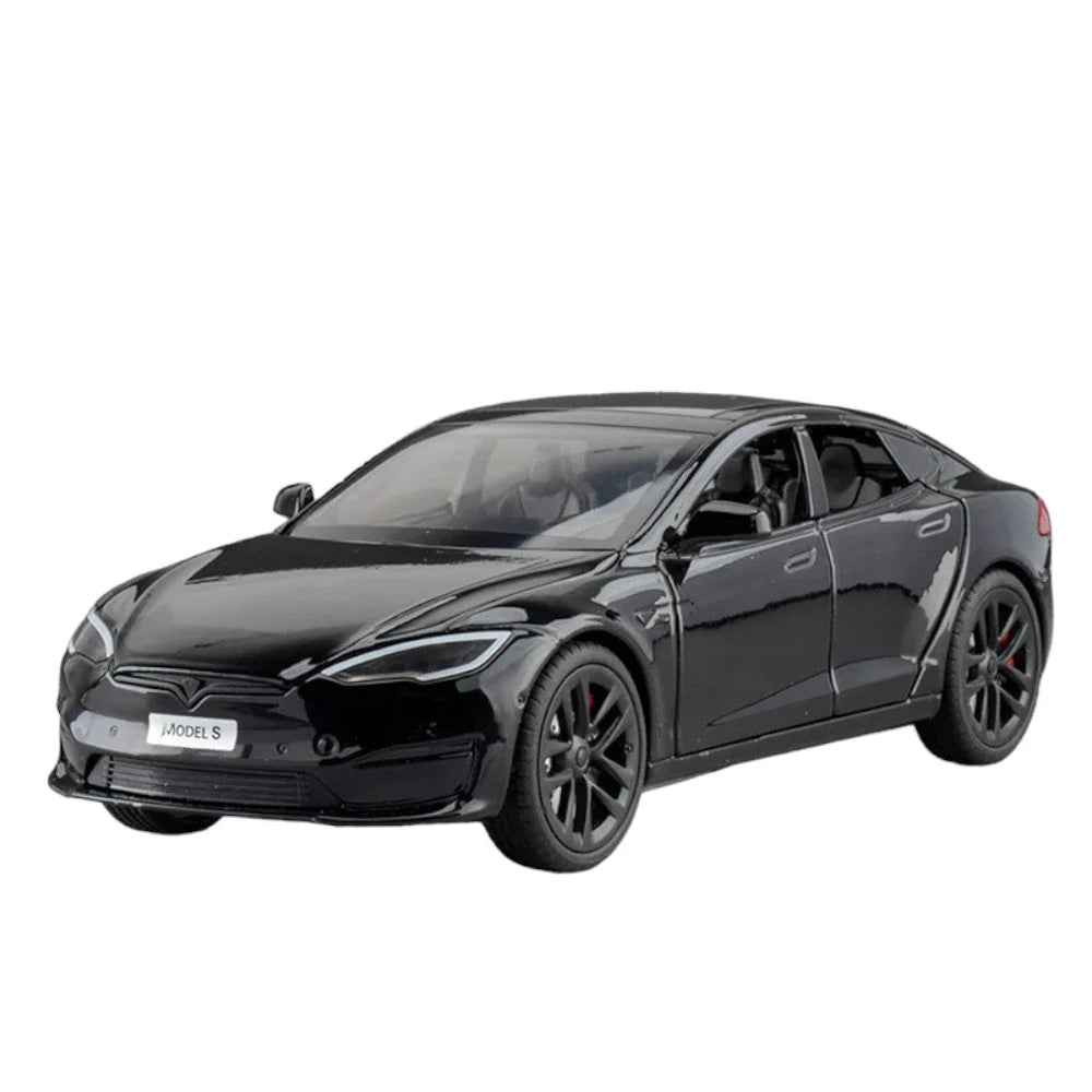 Cast Metal Tesla Car 1:24 Scale – Lights & Sounds, Model Toy