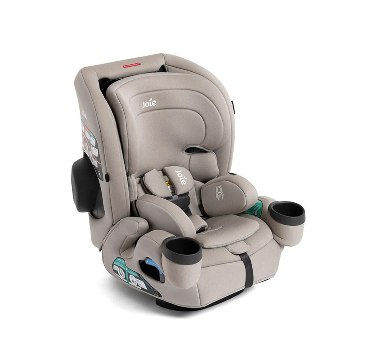 Joie Saffron SI 4-in-1 Car Seat â Car Seat for Infants to Toddlers to Big Kids - 4 Modes, 10-Position No-Rethread Headrest & Harness (Mocha)