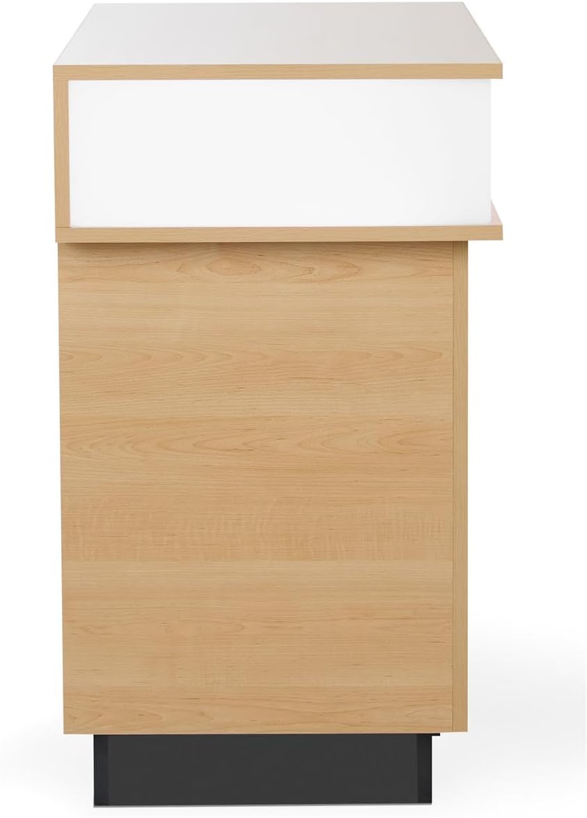 Displays2go Retail Checkout Counter with LED Lighting