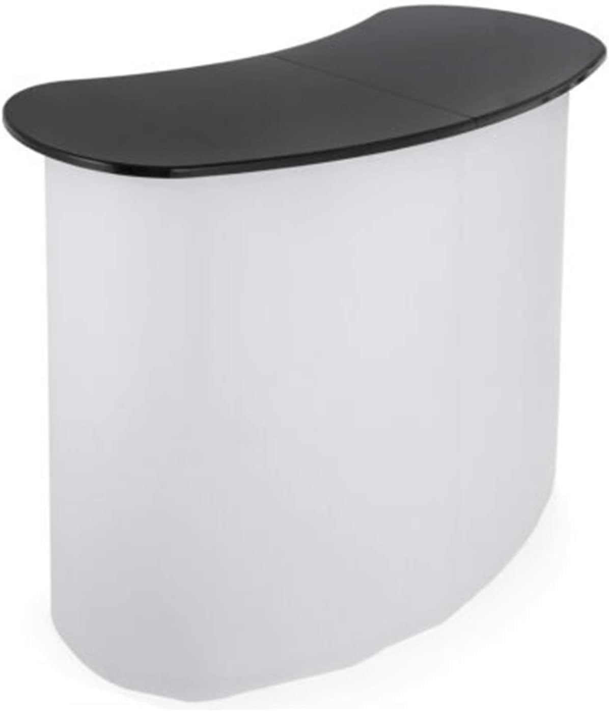 Portable Tradeshow Podium Table, 51.97" x 15.75" x 35.43", Display Exhibition Counter Desk with Support Feet, Foldable Promotion Retail Bar Table for Hotels, Shops, Halls, Libraries