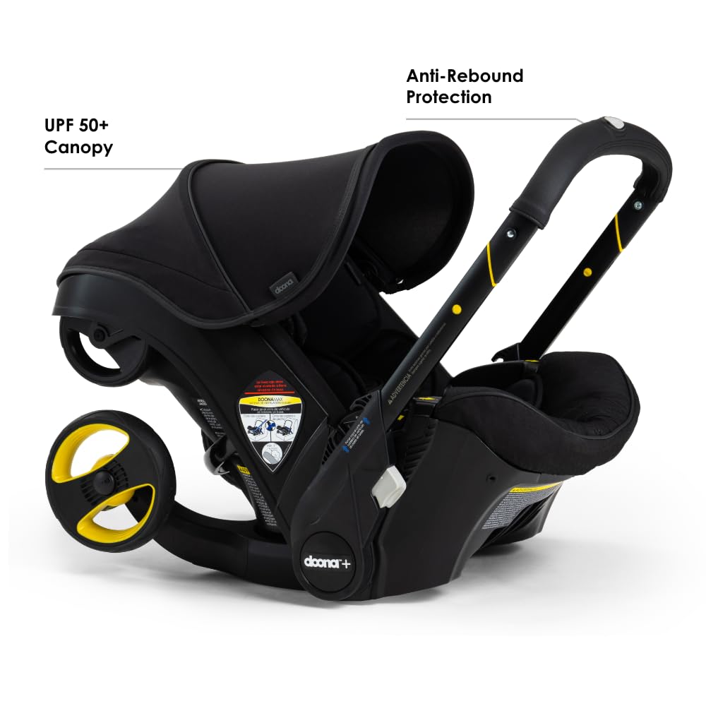 Doona Car Seat & Stroller, Nitro Black - All-in-One Travel System