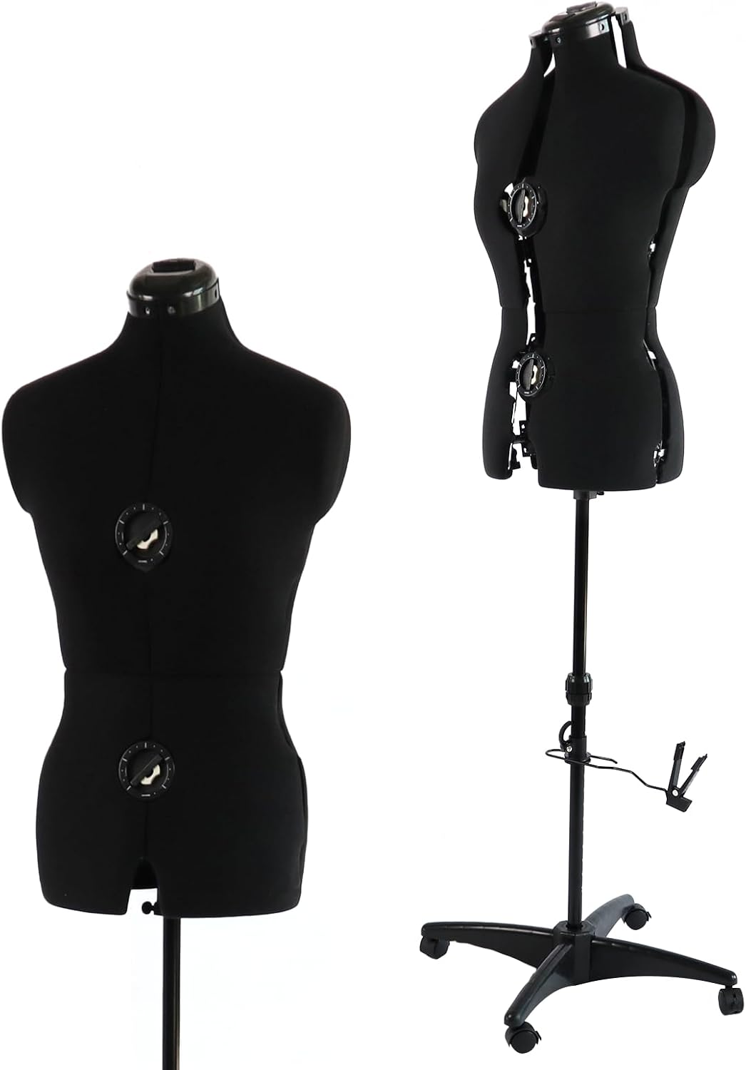 Black Female Adjustable Dress Form Mannequin Size 6-14