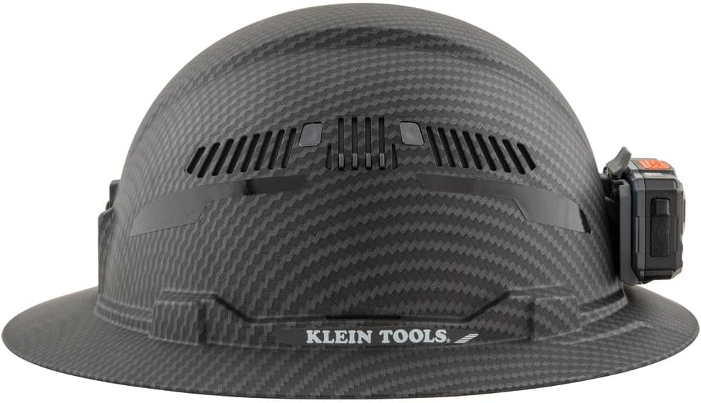 Klein Tools KARBN Full Brim Vented Hard hat, Class C, Premium Comfort and Jobsite Protection