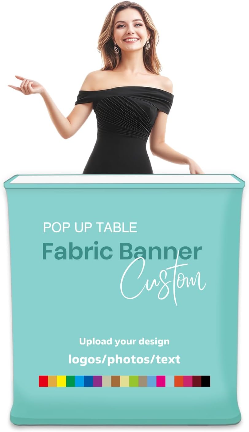 Trade Show Podium Automatic Quick Podium LED Pop Up Promo Counter