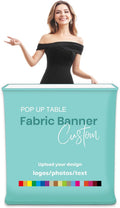 Trade Show Podium Automatic Quick Podium LED Pop Up Promo Counter