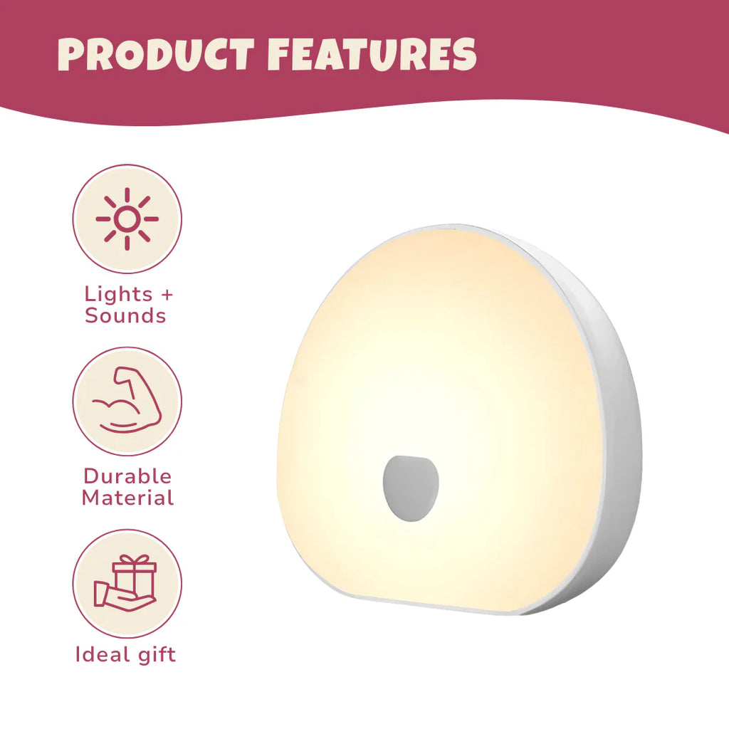 Touch-Control White Noise Machine – 10 Natural Sounds, USB-C Recharge