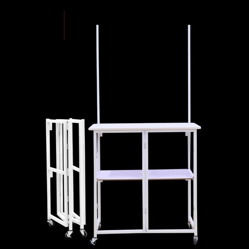 Mobile Portable Promotion Counter Tableï¼Supermarket Tasting Table Booth Kiosk Trade Show Display Banner Standï¼Reception Event Desk Podium Tableï¼ for Booth/Advertising/Exhibition