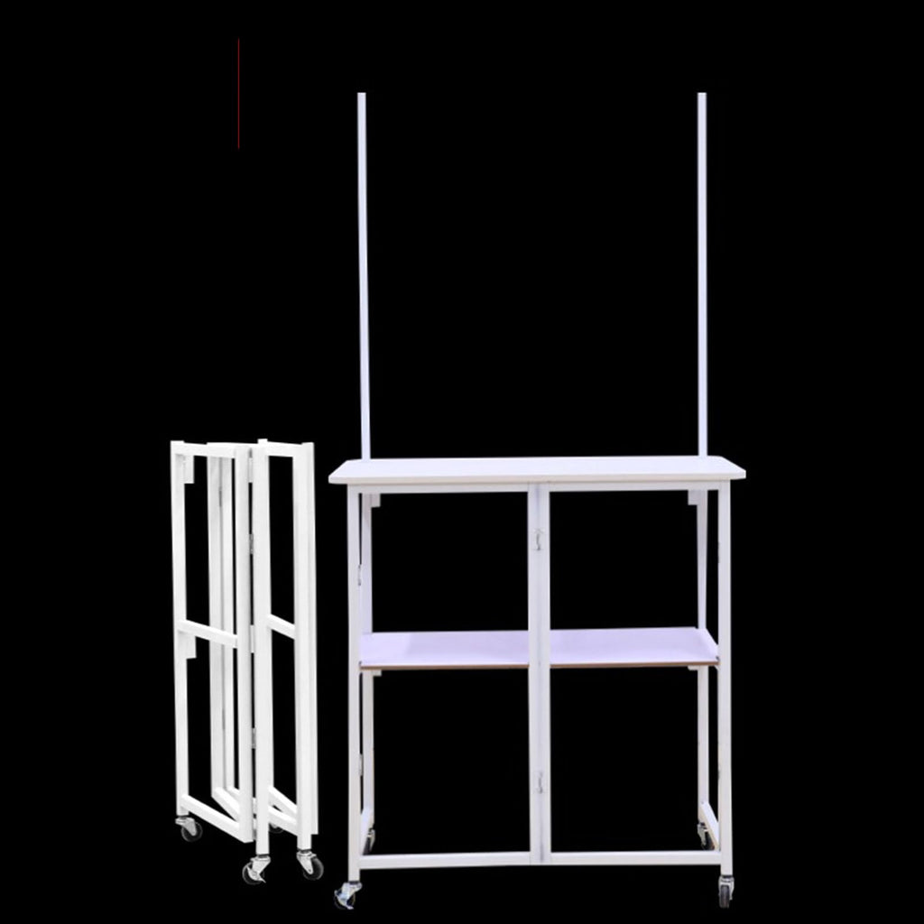 Mobile Portable Promotion Counter Tableï¼Supermarket Tasting Table Booth Kiosk Trade Show Display Banner Standï¼Reception Event Desk Podium Tableï¼ for Booth/Advertising/Exhibition