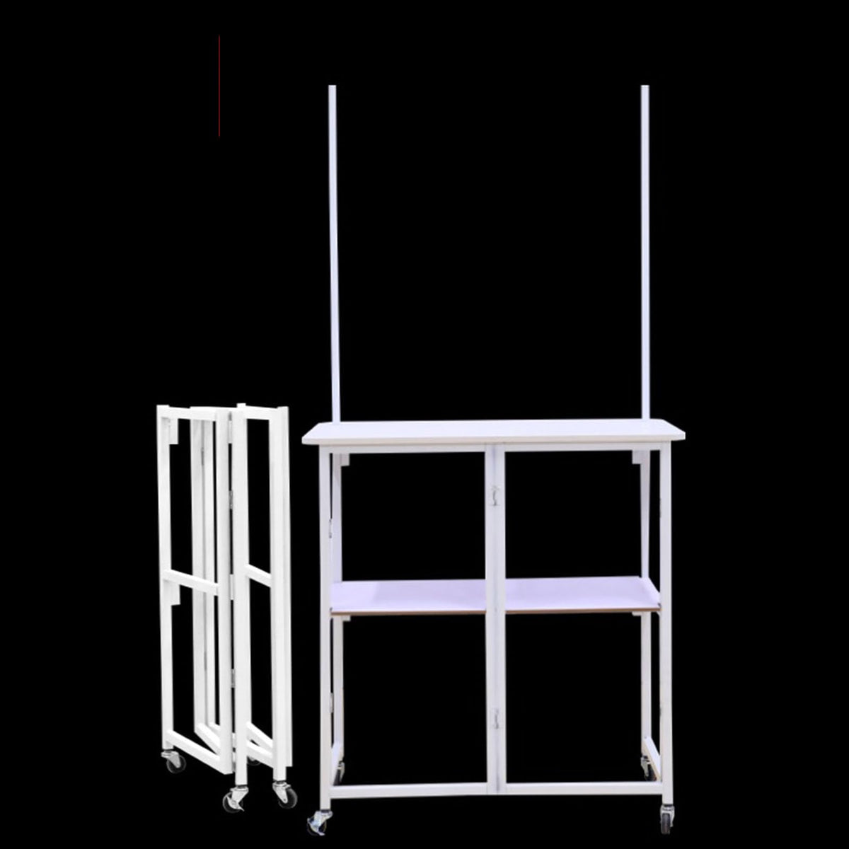 Mobile Portable Promotion Counter Tableï¼Supermarket Tasting Table Booth Kiosk Trade Show Display Banner Standï¼Reception Event Desk Podium Tableï¼ for Booth/Advertising/Exhibition
