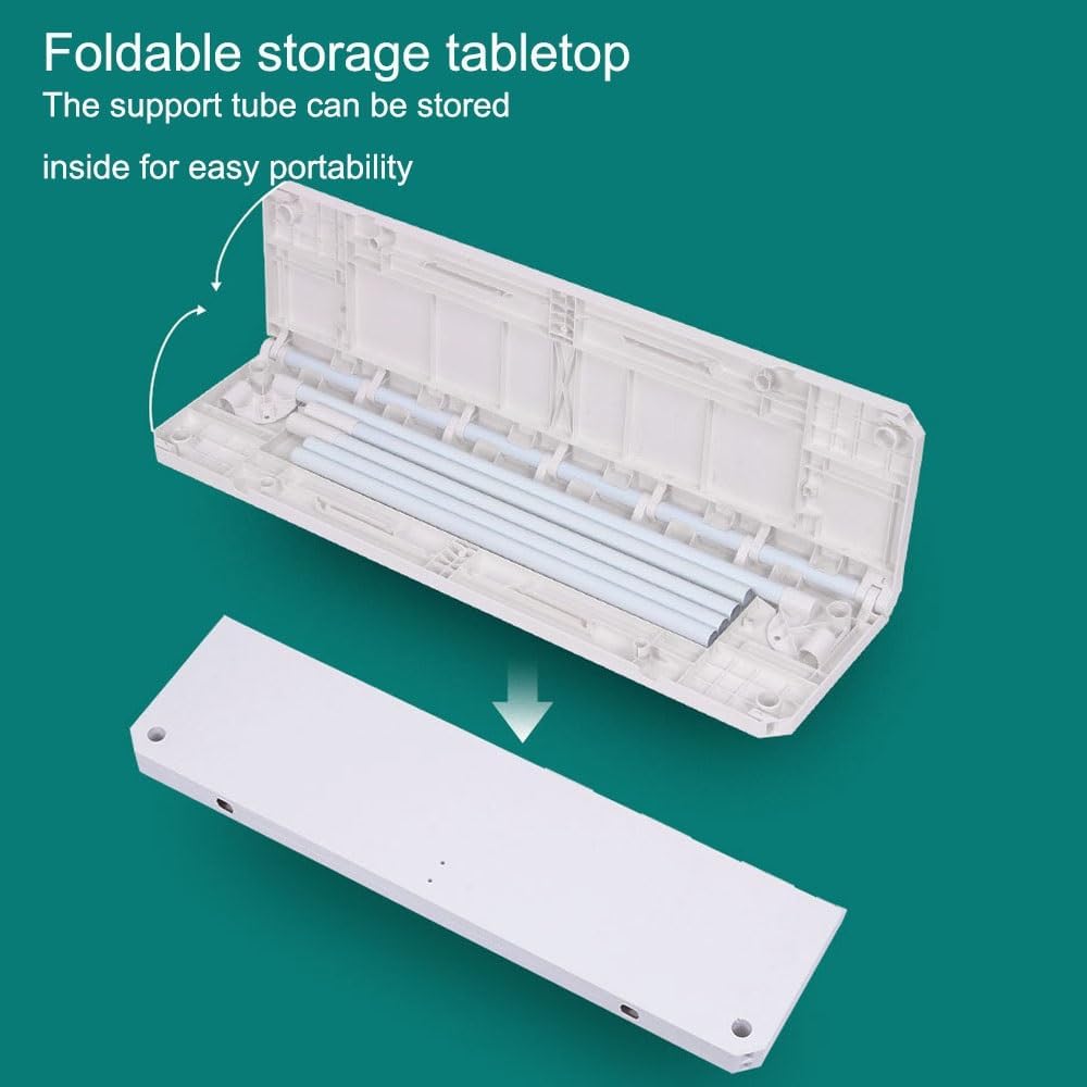 Portable Folding Promotion Table with Display Stand, Lightweight Trade Show Booth Counter for Supermarket Sampling, Advertising Events, Consultation Desk and Retail Exhibits