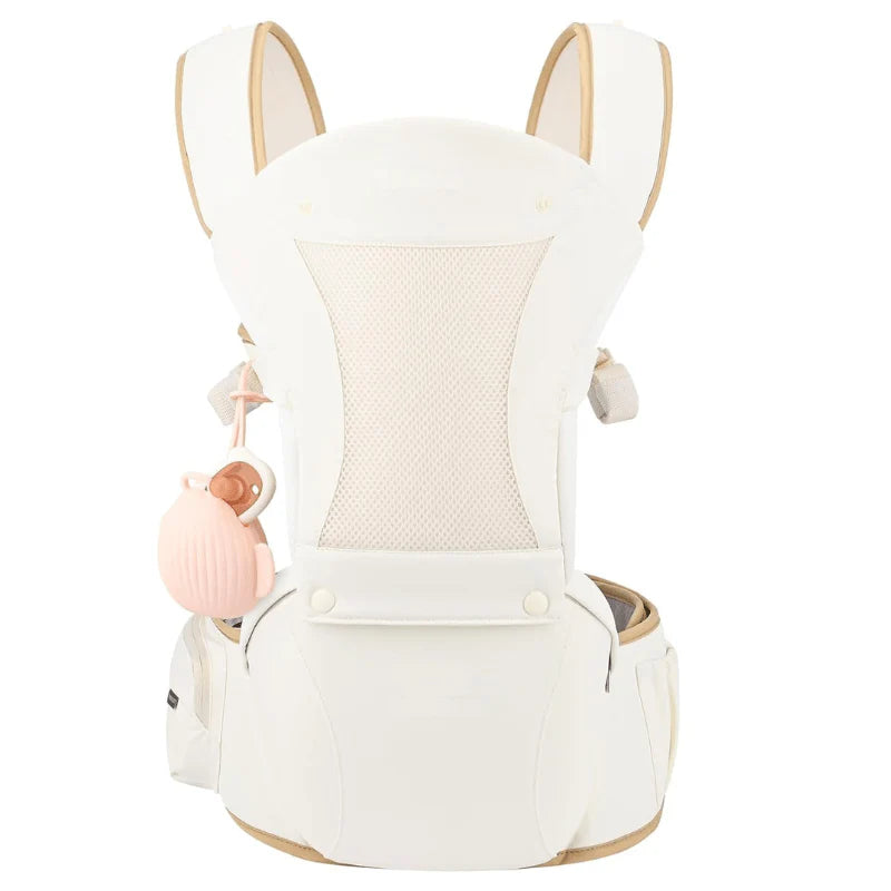 6-in-1 Baby Carrier with Adjustable Waistband, Padded Straps & Bibs