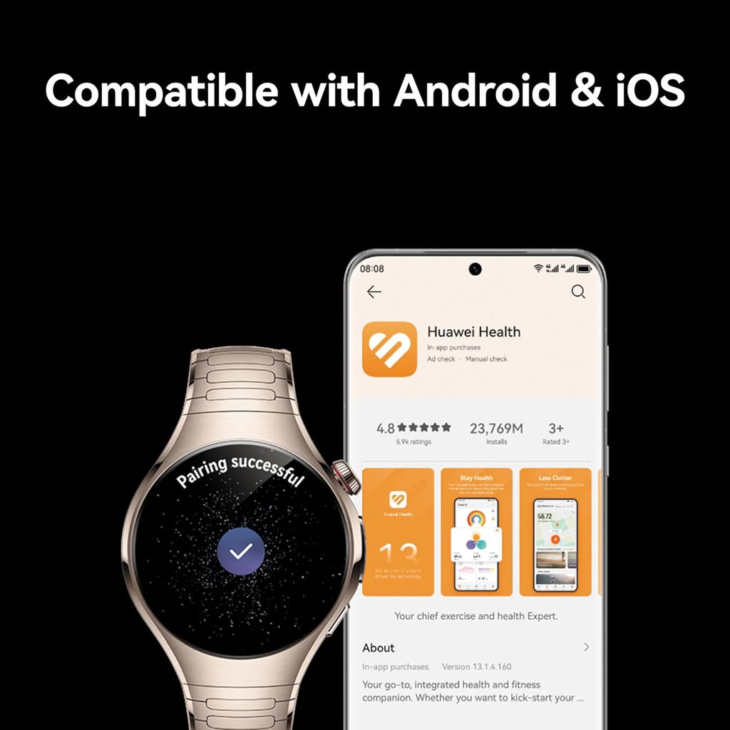 Huawei Watch 5 46mm Smartwatch Plata Rates-L29M