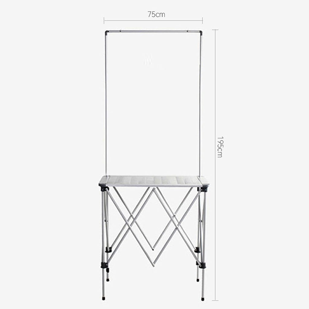 Mobile Portable Promotion Counter Tableï¼Supermarket Tasting Table Booth Kiosk Trade Show Display Banner Standï¼Reception Event Desk Podium Tableï¼ for Booth/Advertising/Exhibition