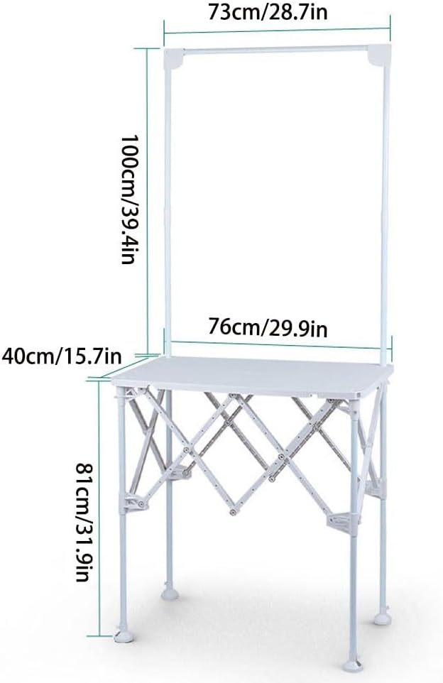 Portable Folding Promotion Table with Display Stand, Lightweight Trade Show Booth Counter for Supermarket Sampling, Advertising Events, Consultation Desk and Retail Exhibits