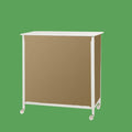 Portable Trade Show Counter Table, Pop Up Podium Display Stand for Events, Folding Market Tasting Booth Desk, Commercial Exhibit Kiosk with Easy Setup