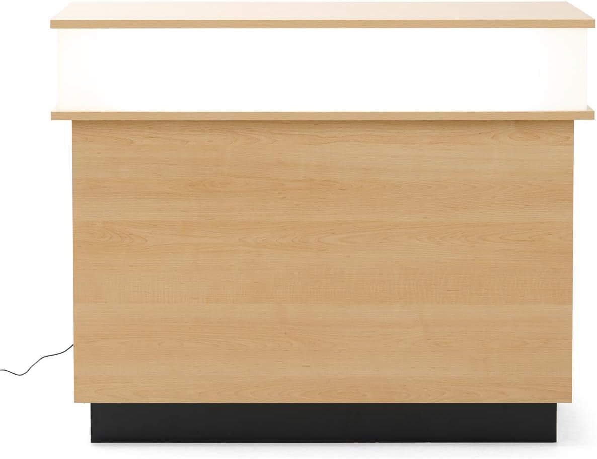 Displays2go Retail Checkout Counter with LED Lighting