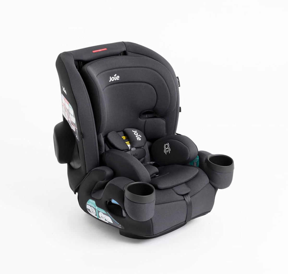 Joie Saffron SI 4-in-1 Car Seat â Car Seat for Infants to Toddlers to Big Kids - 4 Modes, 10-Position No-Rethread Headrest & Harness (Mocha)