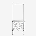 Mobile Portable Promotion Counter Tableï¼Supermarket Tasting Table Booth Kiosk Trade Show Display Banner Standï¼Reception Event Desk Podium Tableï¼ for Booth/Advertising/Exhibition